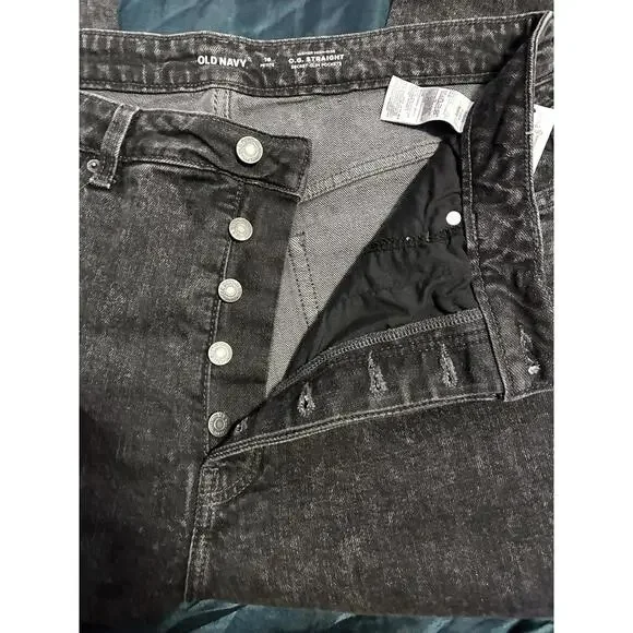 Old Navy Women's Petite High-Waisted Jeans with Secret-Slim Pockets - Picture 4 of 4